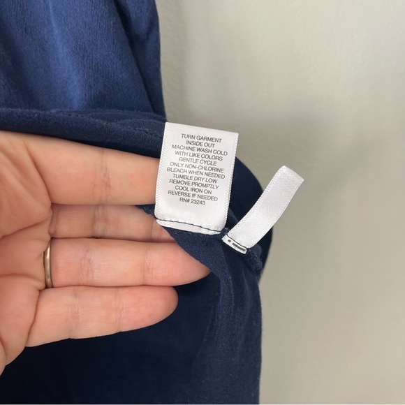 New York & Company The Perfect Tee Navy XL - Picture 3 of 5